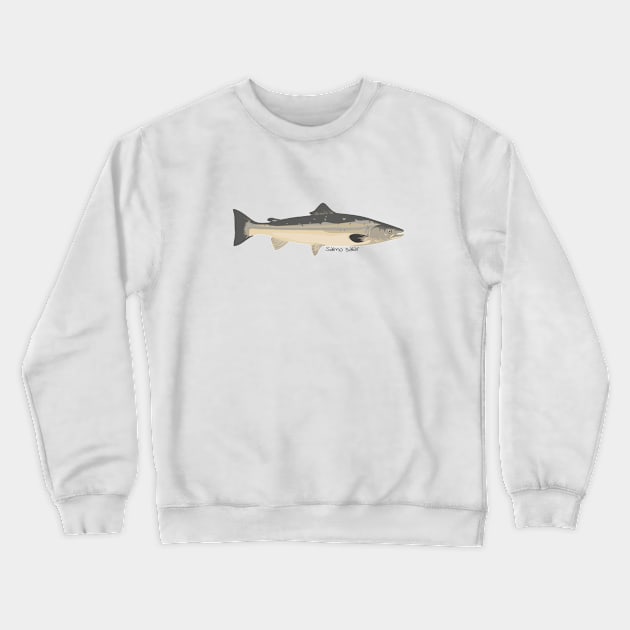 Salmo salar cartoon Crewneck Sweatshirt by DashingGecko